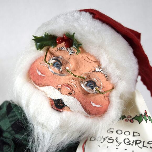 Annalee Santa Figure 18" Good Boys & Girls List 1997 Christmas Decor Whimsical - Picture 6 of 16